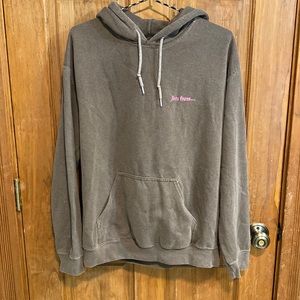 Brown Iets Frans hoodie size Small